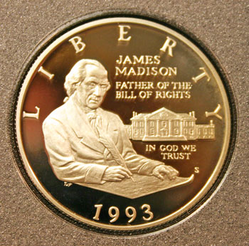 1993 Prestige Set commemorative silver half dollar obverse