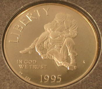1995 Prestige Set commemorative dollar obverse