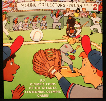 Young Collectors Edition Coin Sets 1996 Atlanta Olympics Baseball package front