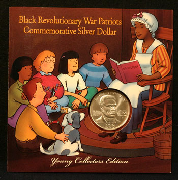 Young Collectors Coin Sets 1998 Black Patriots silver coin package front