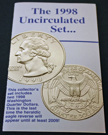 1998 Mint Set front of insert
