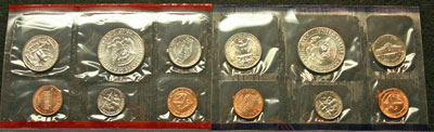 1998 Mint Set reverse images of coins