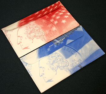1999 Mint Set back of envelopes
