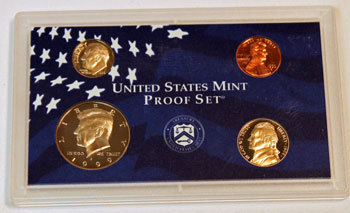 1999 Proof Set obverse of regular proof coins