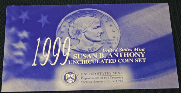 1999 Susan B. Anthony Mint Set front of insert large view