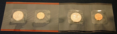 1999 Susan B. Anthony Mint Set reverse images of coins