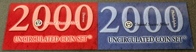 2000 Mint Set front of Denver and Philadelphia inserts