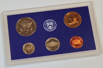 2001 Proof Set reverse images of regular proof coins