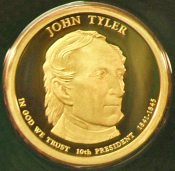 2009 Proof Set 10th Presidential Dollar John Tyler