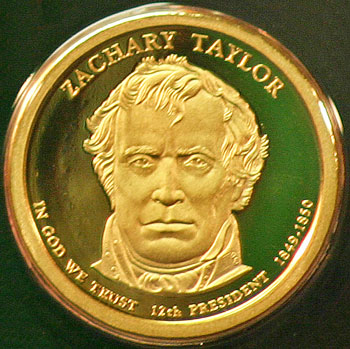 2009 Proof Set 12th Presidential Dollar Zachary Taylor