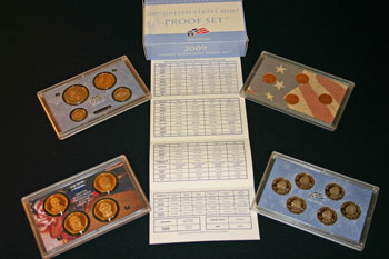 2009 Proof Set package and certificate side 2