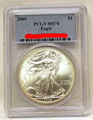 2009 American Silver Eagle PCGS MS70