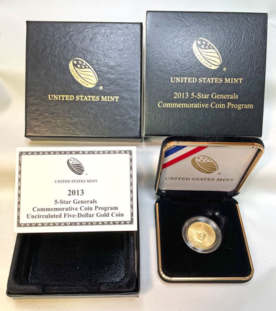 2013 Five-Star Generals Commemorative Gold Five-Dollar Coin Set