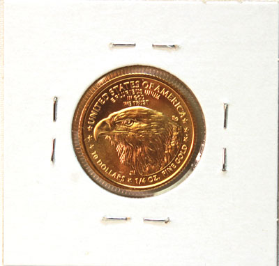 2021 Quarter Ounce Type 2 Gold American Eagle Coin reverse