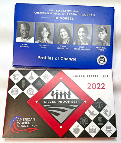 2022 American Women quarters proof sets clad and silver