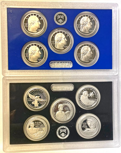 2022 American Women proof quarters clad obverse and silver reverse