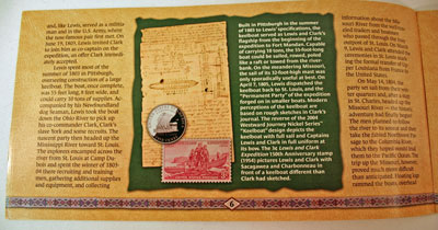 Lewis and Clark Coin and Currency Set Expedition Booklet page 6