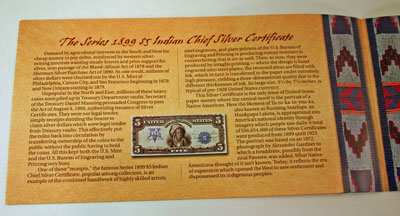 American Buffalo Coin and Currency Set Booklet page 9