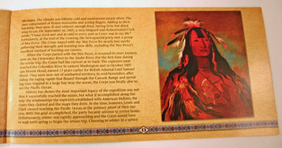 Lewis and Clark Coin and Currency Set Expedition Booklet page 13