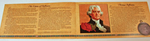 Lewis and Clark Coin and Currency Set Louisiana Purchase Booklet pages 2 and 3