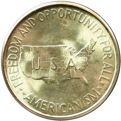 Carver Washington Commemorative half dollar reverse