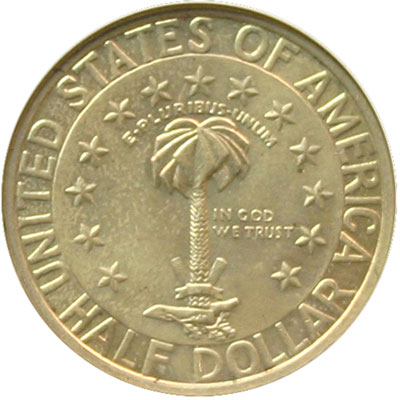Columbia SC Sesquicentennial half dollar commemorative coin reverse