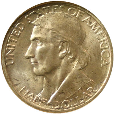 Daniel Boone Bicentennial Half Dollar commemorative coin obverse