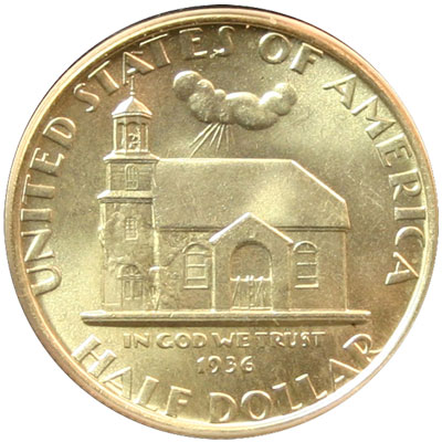 Delaware Tercentenary half dollar commemorative coin obverse