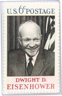 President Dwight D. Eisenhower six-cent stamp