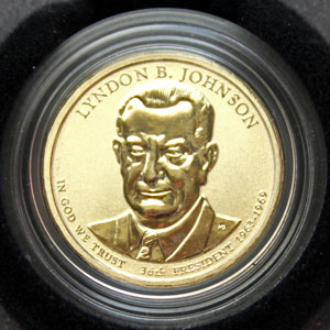 Johnson Presidential $1 Coin obverse