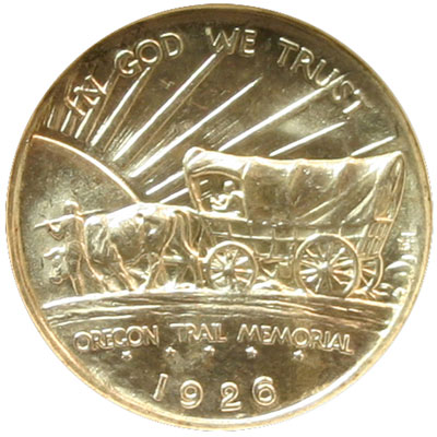 Oregon Trail Memorial Half Dollar commemorative coin obverse