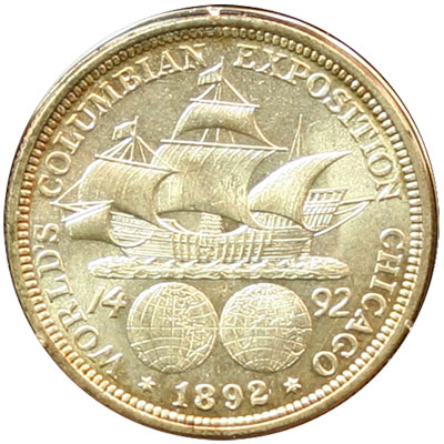 World's Columbian Exposition Half Dollar Coin reverse