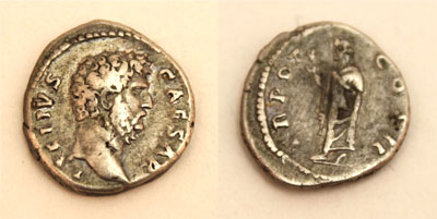 Ancient Roman Coin - Aelius AR Denarius d. 138 AD