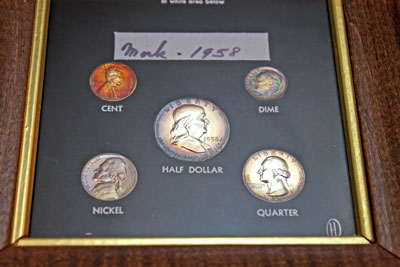 1958 Birth Year Set with toned proof coins