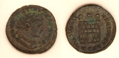 Ancient Roman Coin - Constantine II AE Centenionalis  337-340 AD