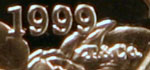 Dolley Madison 1999 Dollar Obverse Artist's Initials