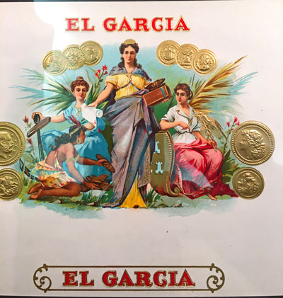 El Garcia Cigar Box Label