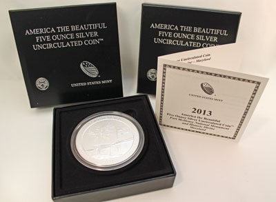 2013 America the Beautiful Five-Ounce Silver Bullion Fort McHenry