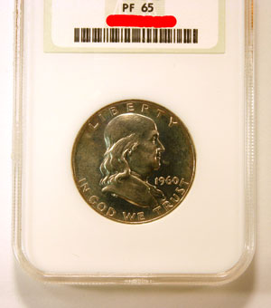 Franklin Half Dollar Coin obverse NGC PF 65