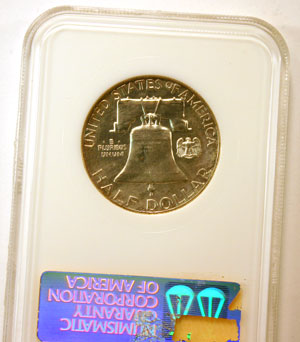 Franklin Half Dollar Coin reverse NGC PF 65