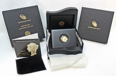 2016-W Gold Winged Liberty (Mercury Dime) US Mint Collectible Set