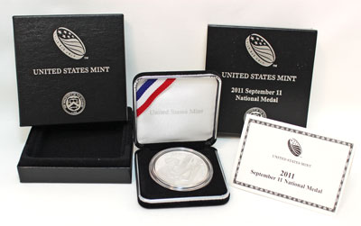 2011 September 11 National Medal - silver set