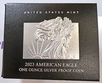 2023 American Silver Eagle box