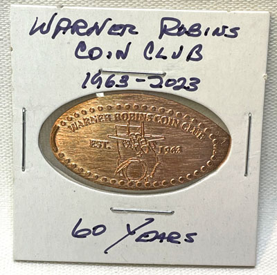 Warner Robins Coin Club 60 Years Medal